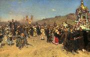 Ilya Repin Easter Procession in the Region of Kursk oil